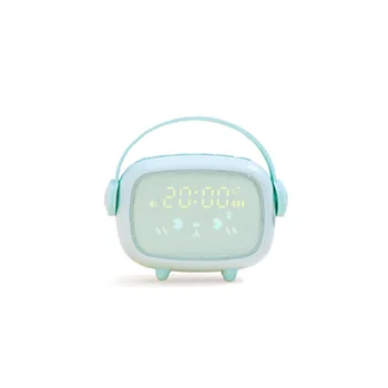 LED digitalna budilka Nočna otroška spalnica postelji pametna Ura,Glasovni nadzor，baterija za ponovno polnjenje