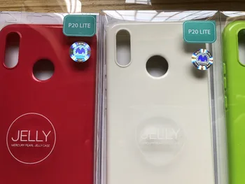 Živo srebro Goospery Pisane Pearl Slim Jelly TPU Kritje Odbijača Primeru Telefon za Huawei P20 Lite