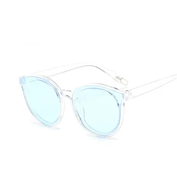 Barvno razkošje top moda cat eye glasses očala ženske blagovne znamke oblikovalec modro morje, sonce očala lady ženska oculos de sol UV400