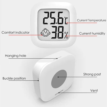 Bluetooth Termometer 2 Brezžično Smart Električni Digitalni Termometer, Higrometer Dela