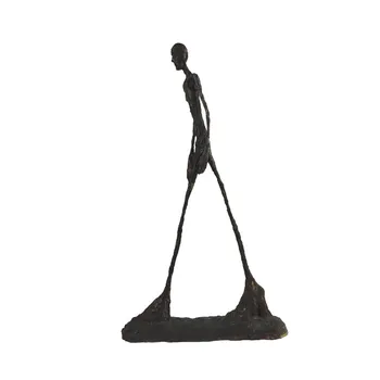 [HHT] Ročno Obrt Medenina Znak Kip Hoja človek Oseba, Samoten Walker Giacometti Kiparstvo Začetni Dekoracijo Urad dekor