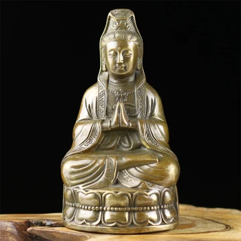 Guanyin baker Avalokiteshvara starinsko ne stara Kwan-yin slika blagoslovom miru in varnosti kip Bude,