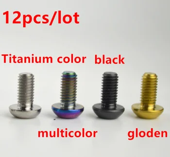 12pcs M5 X 10 mm Titanove Zlitine Zavore Vijak Privijte Zapiralo, ki ga Za Gorsko Kolo za Disk Zavora, Rotor In Steklenico Vode Imetnik Multicolor