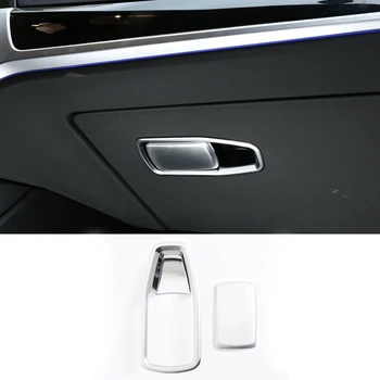 Za BMW Serije 3 G20 G28 2019 2020 Silver Chrome Co-Pilot Škatle za Rokavice Ročaj Kritje Trim Notranja Oprema