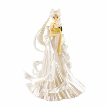 15 cm Sailor Moon Obleko Kraljica Usagi Tsukino Akcijska Figura, PVC Poročno Obleko Zbirka Model Igrača brinquedos za Darilo za Rojstni dan