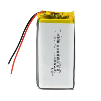 1/2/4x 103565 Polnilna 3,7 V 3000mAh Li-polimer Baterija 65x35x10mm Li-ionsko Polimer Baterij, GPS, PSP POS Pralni E-knjigo