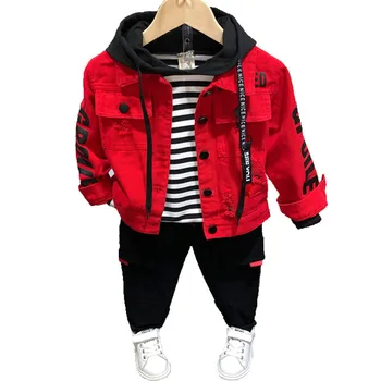 Fant Traper Suknjič 2021 Pomlad Jesen Jeans Jakno za Otroke korejski Oblačila Otroci Suknjič Malčka, Otroška Oblačila, Outwear coats