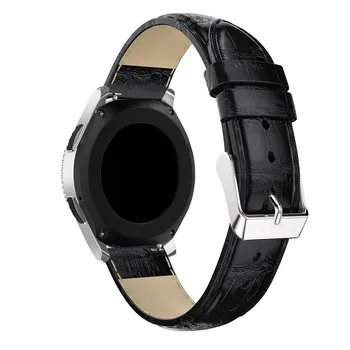 22 mm usnje trakovi za Samsung Galaxy Watch 46mm watchband Zapestnica Krokodil Pasu trak watchbands za Samsung Prestavi S3 ure