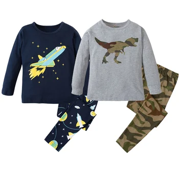Čisto Nov Fantje, Otroci Pižame Dinozaver Sleepwear Dekleta Pižame Pijama Menina Otroci More Otroške Pižame za 1-8 Let