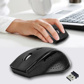 USB Wireless Gaming Mouse Igralec 2,4 GHz Mini Sprejemnik 6 Tipke Strokovno Računalniško Miško Igralec Miši Za Računalnik Prenosni RAČUNALNIK