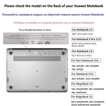 Za MateBook D15/D14 PVC Dodatki Prenosni kovček Za Huawei Matebook D14 D15 2020 Mat Jasno Prenosni Trdi Lupini Laptop Zajema