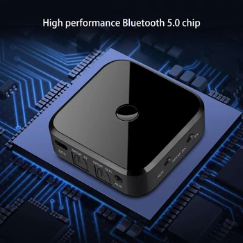 Bluetooth 5.0 HD Audio Oddajnik Sprejemnik Podpira 3.5 mm AUX SPDIF Digitalni TV, Brezžični Adapter
