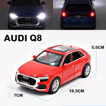 1:32 Visoka Simulacije Diecast Audi Q5 Q8 SUV zdrave In lahke Zlitine Igrača Avto Model Za Otroke Darila Otroci Brezplačna Dostava za Dekoracijo