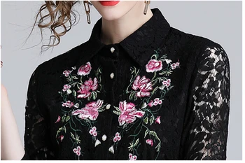 SMTHMA 2020 Nov prihod Pomladi Vezenje Črne Obleke Ruway Cvetlični Bohemian Cvet Vintage Obleke Za Ženske obleke vestidos