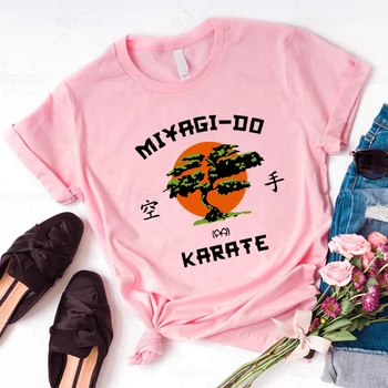 G. Miyagi Ne Karate T Shirt Smešno Karate Grafični Bombaž Tees