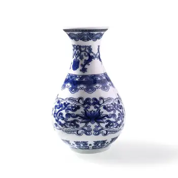 Vintage Doma Dekor Keramične Vaze Starinsko Modre In Bele Porcelanaste C Vzorec