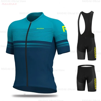 Rkc raudax Raudax Kolesarski Dres 2019 Pro Team Kolesarjenje Oblačila Kolo Kolesarjenje Bib Hlače MOŠKI Kolo Jersey Set Ropa Ciclismo