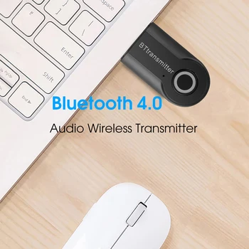 KEBIDU Bluetooth Oddajnik 3.5 MM Audio Jack Adapter Brezžična tehnologija Bluetooth Stereo Audio (Stereo zvok Oddajnik Adapter za Slušalke TV