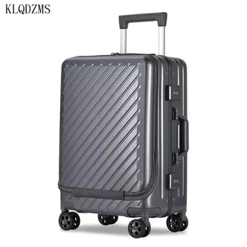 KLQDZMS 20/24 palca PC vozni prtljage z laptop torba moški ženske poslovnih vkrcanje vozička kovček s kolesi