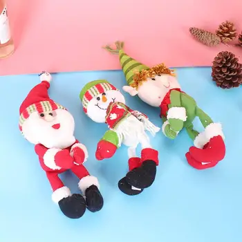 2pcs Steklenico-hugging Lutke Krpo Elf Ustvarjalne Trajne Srčkan Risanka Steklenice, Pokrovi za Božično zabavo, Večerja v Restavraciji Dekor Vino