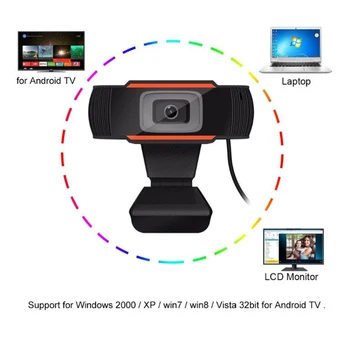 A870 HD Kamera Webcam 12.0 milijona slikovnih pik USB Webcam Spletna Računalnik, Digitalni Video Vgrajen Mikrofon z zaponko Loptop 640 X 480 win10 7 8