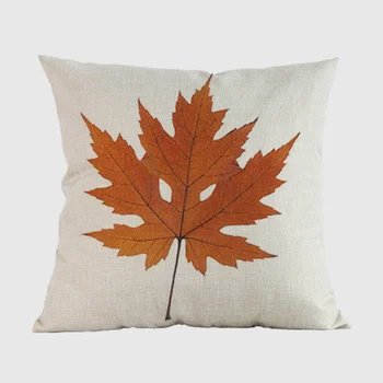 Kanada Maple Leaf Rastlin Blazine Pokrov Rumeno Listje Jeseni Domu Dekorativni Vrgel Blazino Kritje Bombaž Perilo Kavč, Blazine Pokrov