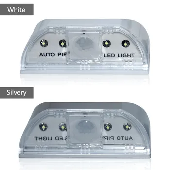 JXSFLYE ključavnična luknja Svetlobe, PIR Ir IR Brezžična Zaklepanje Vrat Lučka, Auto Senzor Gibanja, Detektor, 4 LED Žarnice(2 PAKETI)