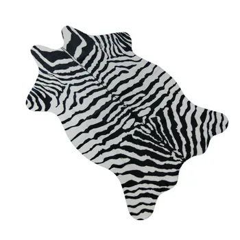 Zebra/Krava, Koza Natisnjeni Preprogo Žamet Imitacija Usnja Odeje Cowhide Živalske Kože Naravno Obliko Preproge Preproge, Dekoracijo