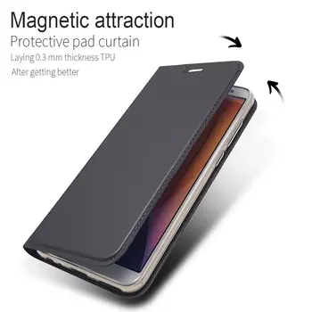 Ultra-tanek Flip Primeru Za Huawei P40 P30 P20 Pro Lite Primeru Usnje Funda Magnetni Primeru Telefon Za Huawei Nova 3E 4E 6SE Pokrov