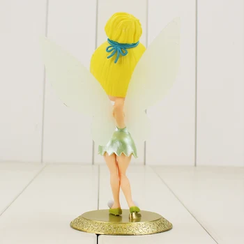 2pcs 16 cm Q Posket Tinkerbell Slika Z Osnovno Princesa Lemiti Bell PVC Akcijska Figura, Igrače Model Za Otroke Darila