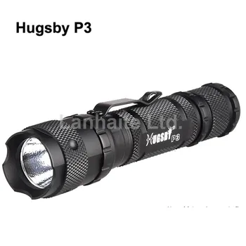 Hugsby P3 Cree XP-E R3 250 Lumnov 3-Mode LED Svetilka - Črna ( 1x18650 / 2x16340 / 2xCR123 )