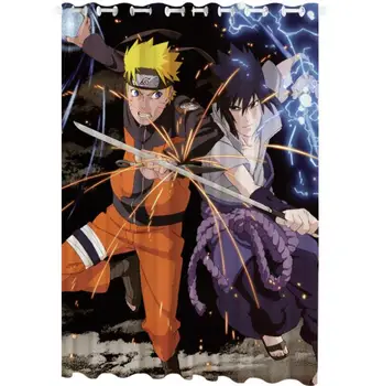 Anime Naruto 3D Tiskanih Zavese Otroci Spalnico, dnevno Sobo, Zavese Dom Dekoracijo Družabne Soba Blackout Zavese