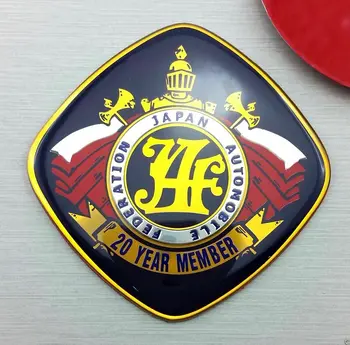 JAF 20 let Države Japonska Avtomobilska Federacija JDM Avto Emblemi Značko Nalepka