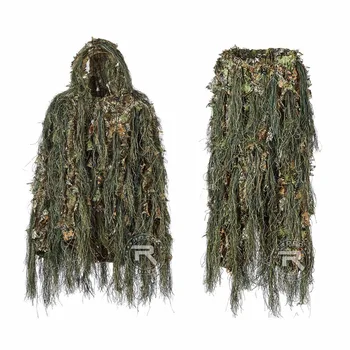 Mešan Gozd Prikrivanje Ghillie bo Ustrezala Lahka Teža Lovska Obleka, Glas, Tihi, 3D Ghillie Obleke
