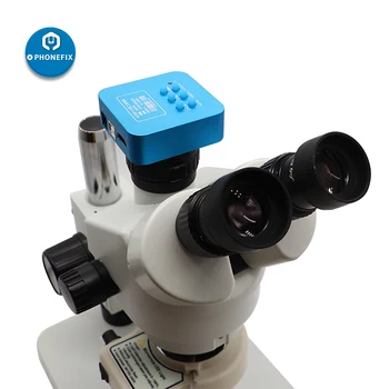 16MP HDMI USB Fotoaparat 3.5-90X Simul-osrednja Trinocular Stereo Mikroskop Nadaljuje Zoom za Telefon Motherboard Spajkanje Mikroskop