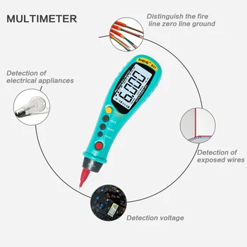 B01 Prenosni Digitalni Multimeter Pero AC/DC Napetosti Elektronski Merilnik Svetilka Kapacitivnost Odpornost Tester
