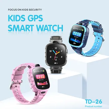 TD26 Otroci je Pametno Gledati SOS Telefon Watch GPS Smartwatch Za Otroke 2G omrežje v načinu Foto Nepremočljiva IP67 Otroci Darilo Za Android