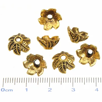 Klobuk kape za kroglice nakit ugotovitve & komponente čare obesek da diy listov desige letnik srebrne zlitine klasičnih 10*5 mm 100 kozarcev