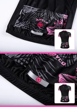 Mieyco 2020 Črne Rože Ženske Kolo Jersey Set Koles Oblačila Obleko Kratko Kolesarjenje Oblačila Komplet Poletnih Mtb Obleko Za Ženske