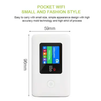 YIZLOAO 4G/3G Wifi Usmerjevalnik za Mobilne dostopne točke Žep/Avto/Battery Usmerjevalnik Wifi Modem 4G/3G Širokopasovni PK ZTE/Xiaomi/Huawei Usmerjevalnik