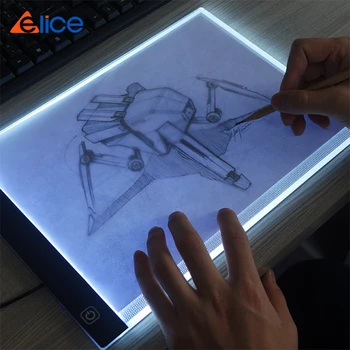 Elice A4, A5, ultra tanek LED Risanje Digitalne Grafike Pad USB LED Lučka tipke za risanje tablet, Elektronskih Umetnosti, Slikarstvo, Wacom
