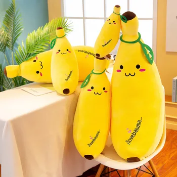 35-50 cm zabavno ustvarjalno risanka banana plišastih mehko blazino kavč, blazine srčkan baby plišastih lutka otrok sadje igrače otrok darilo WJ110