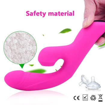 Vagine, Klitoris Bedak Rabbit Vibrator, Vibrator 10 Načini Močan Analni Stimulator za Ogrevanje G spot Massager Erotično Sex Igrača za Ženske