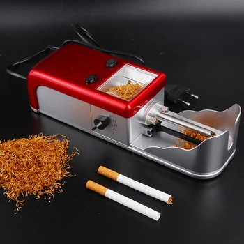 8 mm Cigaret Tekoči Pralni Električna Samodejna tobak Injektor EU Plug kovinski Valj Cev za kajenje cigaretni moških darilo