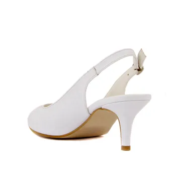 Moxee-Bele Barve Kroko Potiskane Ženske 'S Stiletto