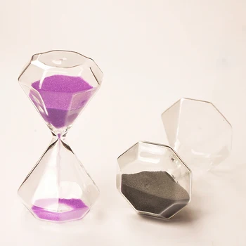 5 Min/15 Min/30 Min Ustvarjalne Diamanta Steklo v Prahu, Peska Hourglasses z Embalažo Darila 6 Barv Doma Dekor