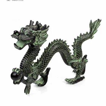 Feng Shui bronasti zmaj lov kroglice okraski srečo domače obrti dekorativne umetnosti