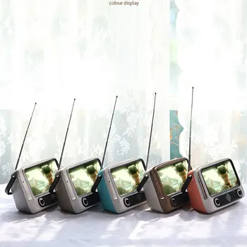 Retro Mini Bluetooth Zvočnik Mobilni Telefon, Filmi TV Imetnik Predvajalnik Prenosni Brezžični Zvočni Polje za TF Kartica