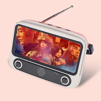 Retro Mini Bluetooth Zvočnik Mobilni Telefon, Filmi TV Imetnik Predvajalnik Prenosni Brezžični Zvočni Polje za TF Kartica