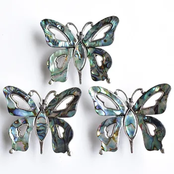 2020 Moda abalone lupini metulj obliko ogrlica broška obesek za nakit izvrstno darilo 3pcs/veliko debelo brezplačna dostava